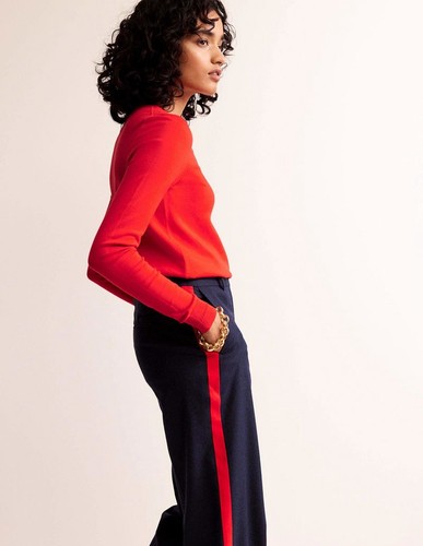 Boden red catriona crew neck - crew,
