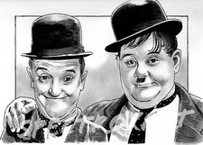 LAUREL AND HARDY ORIGINAL ART