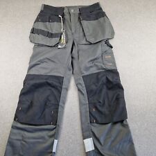 Scruffs Trousers Mens W30 L33 Black Pro Knee Protection Holster Workwear Pants