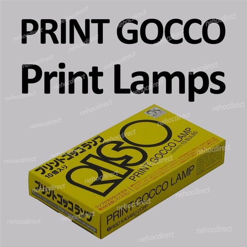 Riso print gocco - lamps, (flash