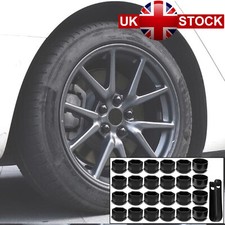 24X 17MM Black Wheel Nut Bolt