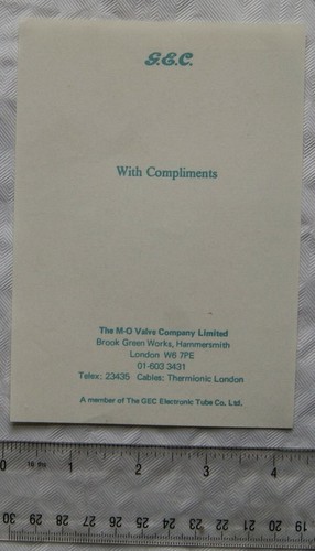 1970s gec complements - 1970s,