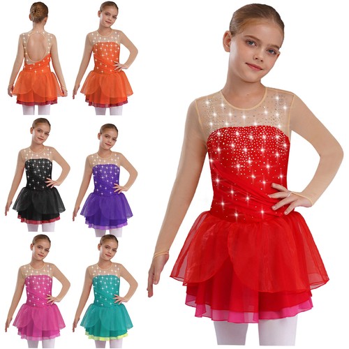 Girls figure skating - skating, dress