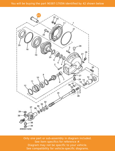 Yamaha collar 90387 - yamaha, oem