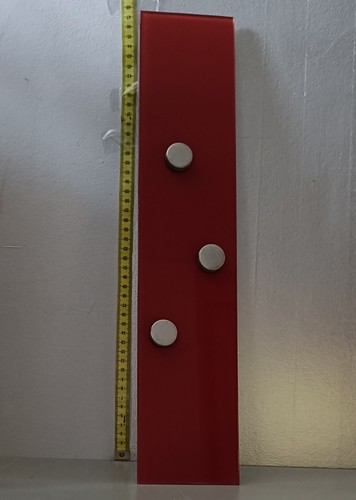 Zeller red glass - red, magnetic
