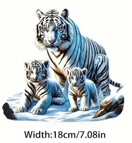 White tiger family large - tiger,