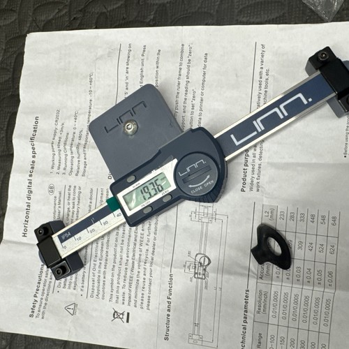 Quick release digital readout - release,