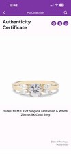 9k Gold Singida Tanzanite Ring