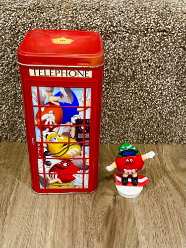 Telephone booth candy - m&m's,