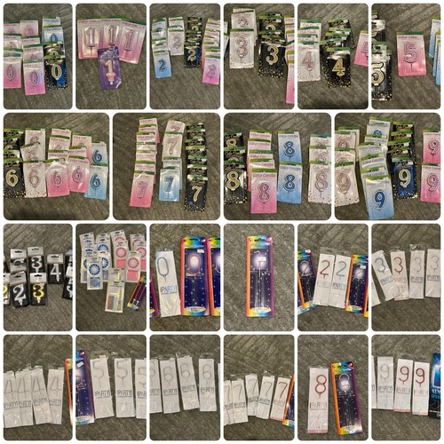 Job lot cake candles birthday - lot,