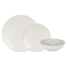 12pc Grey Stoneware Dinner Set