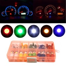 40PCS T5 T10 5050 SMD Car LED Dashboard Dash Gauge Instrument Light Bulbs 12V