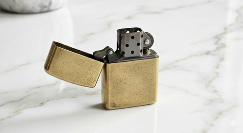 Zippo solid brass pocket - solid,