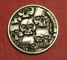 HOBO Buffalo Nickel Skulls Real US Nickel