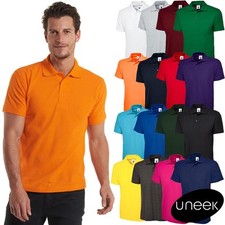 UNEEK Classic Unisex Polo Shirt UC101 Short Sleeve Casual Work Wear Top
