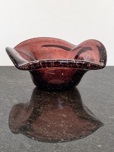 Biot amethyst bubble glass - bubble,
