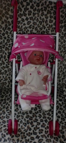 Doll and stroller - stroller, –