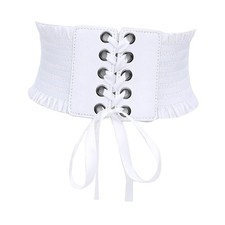 Fashion tied waspie belt - waspie, wide