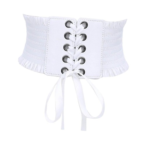 Fashion tied waspie belt wide - fashion,