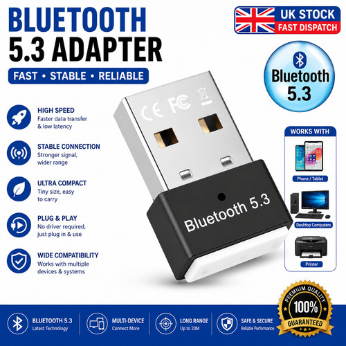 Bluetooth usb dongle - 5.3,