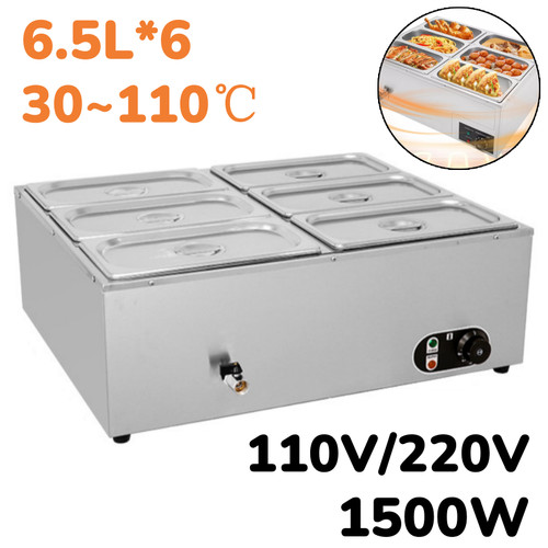 1500w pan electric food - 6-pan,