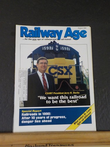 Railway age 1990 august what - railway,