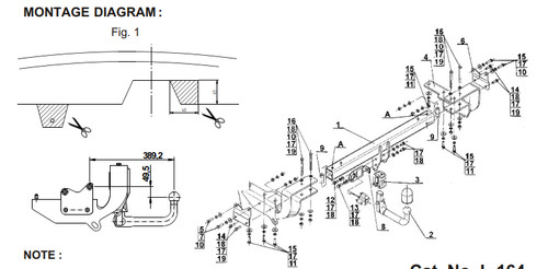 Detachable tow bar for lexus - detachable,