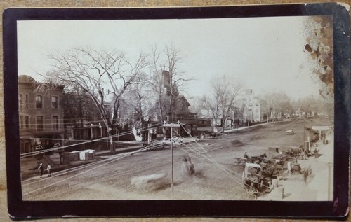 C1880s view street horse - of, w