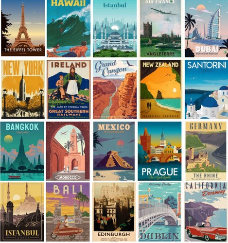 Travel metal signs plaque - travel,