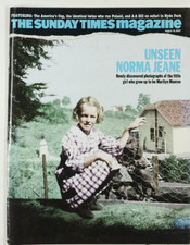 Marilyn Monroe Norma Jeane Americas Cup Race SUNDAY TIMES MAGAZINE 19 APRIL 2007