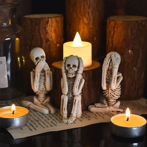 3pcs mini resin gothic - 3pcs,