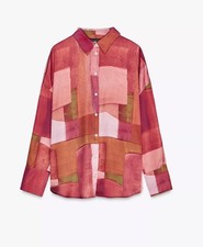 ZARA Satin Geometric  Print