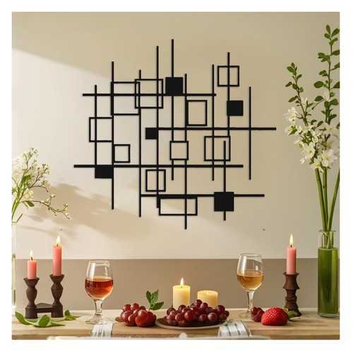 Large abstract metal wall art - large,