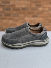 Skechers Expected 2.0 Cowen Relaxed Fit Memory Foam Gogamat Arch, Grey UK 6.5