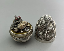 Vintage Silver Surprise Egg