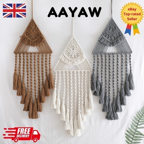 Macrame rope woven wall - macrame,