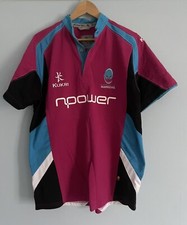 Kukri Mens Small 38" Worcester Warriors PINK short sleeved Rugby Shirt