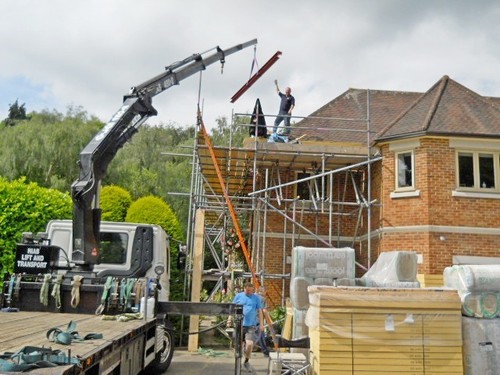 Hot tub lifting hiab crane - tub,