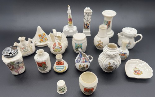 18pc vintage crested ware job - vintage,