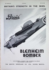 Original 1940 Advert – Bristol Blenheim Bomber – The Aeroplane, May 31, 1940