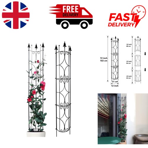 Elegant metal garden trellis - garden,