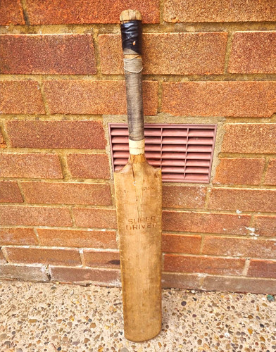 Vintage brown wooden - vintage, cricket