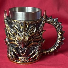 Dragon Stein Tankard Cup 400ml Ale Beer Coffee Cup Fantasy Drinking