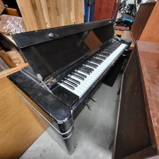 Antique Art Deco Eavestaff Ebonised Mini Piano Rare 1930s Prop