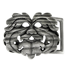 Pewter Oak King Belt Buckle Dryad Design Green Man Wiccan Pagan Celtic Greenman