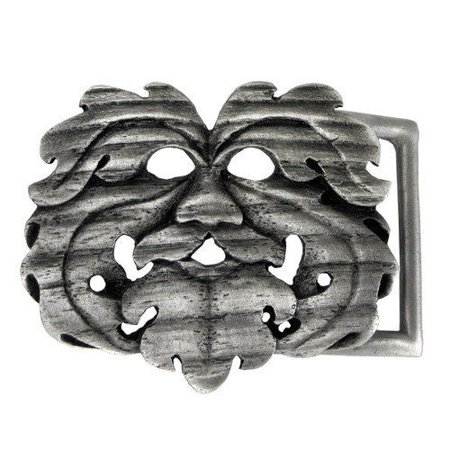 Pewter oak king belt - oak, buckle