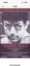 Raging bull signed poster - raging,