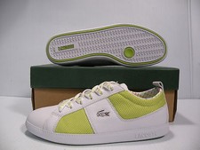 LACOSTE OBSERVE TNS ATHLETIC TRAINER SPORT WOMEN SHOES WHITE/GREEN SIZE 8 NEW