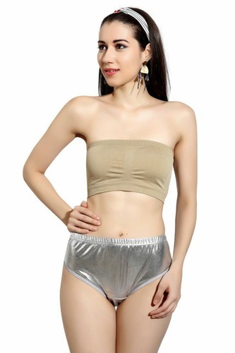 Women silver knickers shiny - silver, knickers,