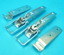 2 x Large HEAVY DUTY Lockable Over Centre Catch & Latch Plate - Trailer #81305B